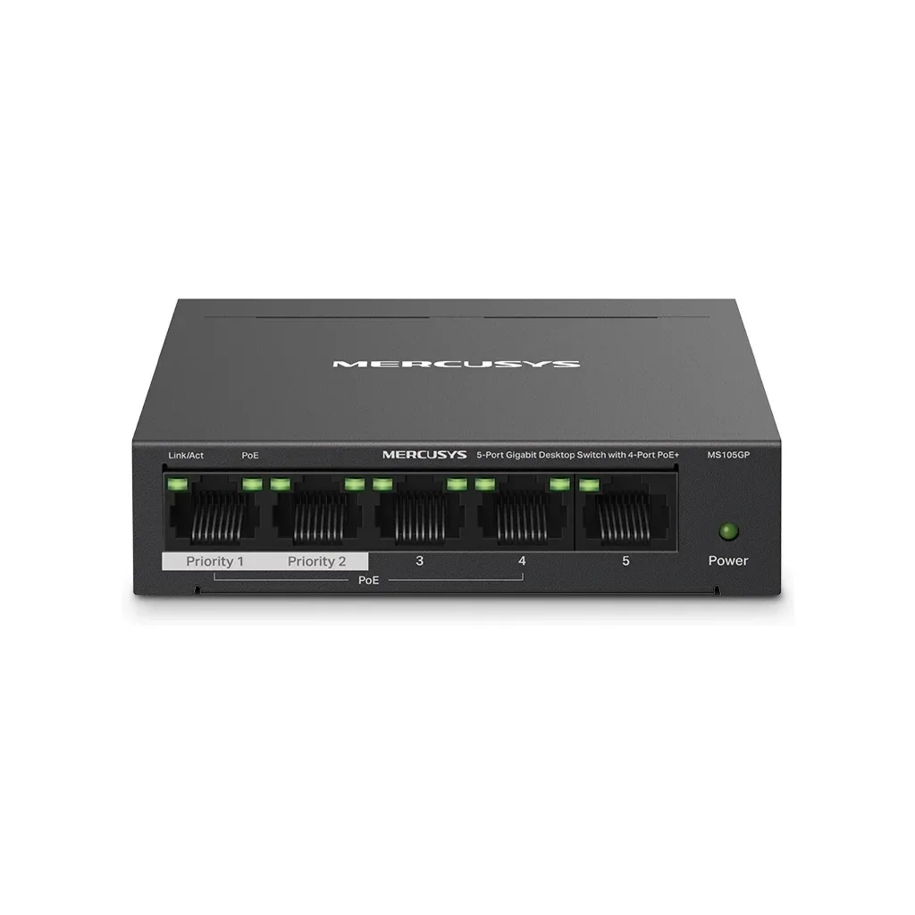 Комутатор мережевий Mercusys MS105GP