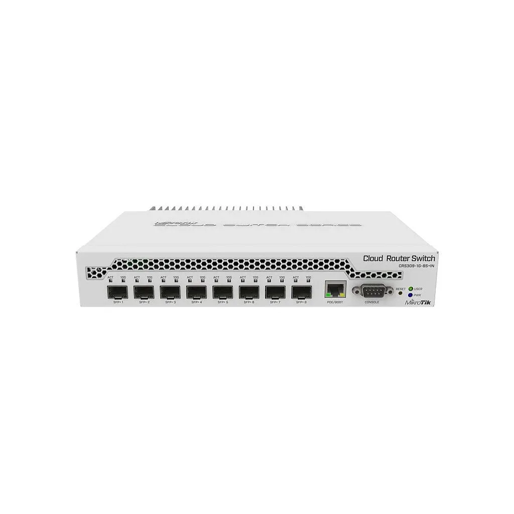 Комутатор мережевий Mikrotik CRS309-1G-8S+IN