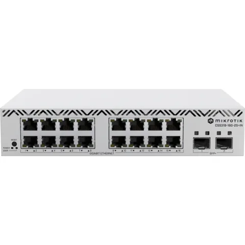 Комутатор мережевий Mikrotik CSS318-16G-2S+IN