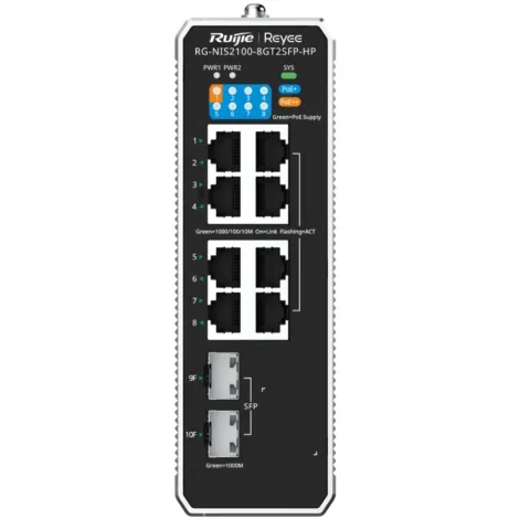 Комутатор мережевий Ruijie Networks RG-NIS2100-8GT2SFP-HP