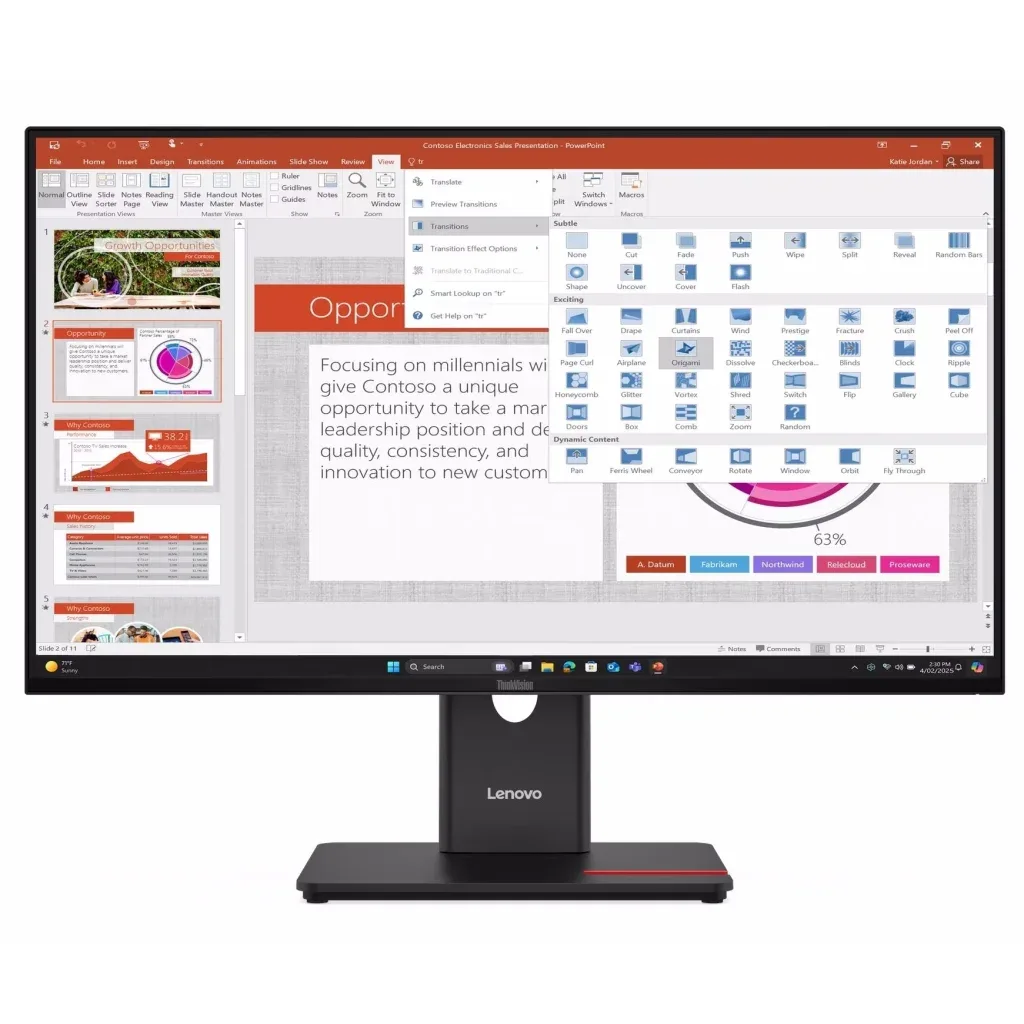 Монітор Lenovo T27-40 (64A5MAT6UA)