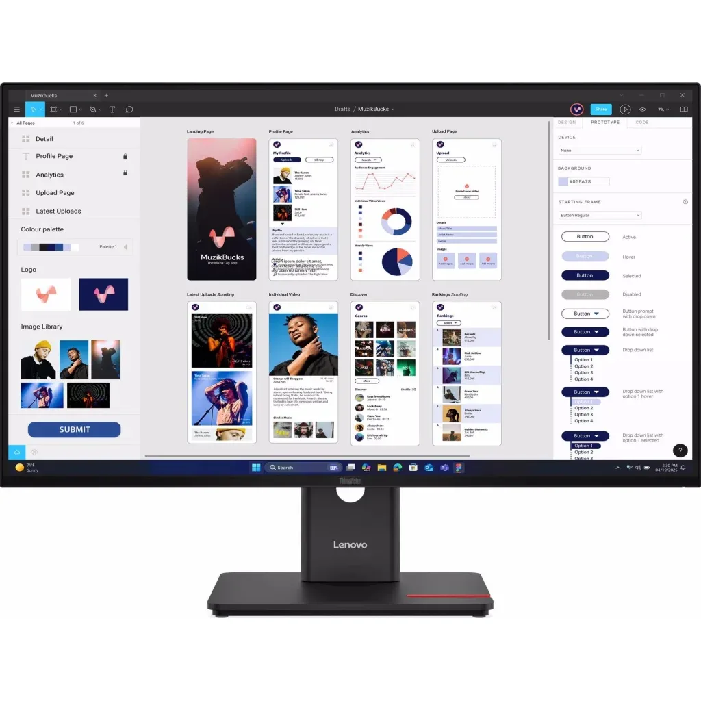 Монітор Lenovo T32UD-40 (64B0GAT1UA)