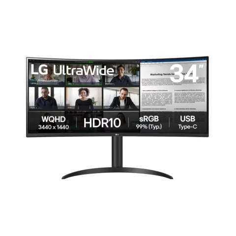 Монітор LG 34WR55QK-B