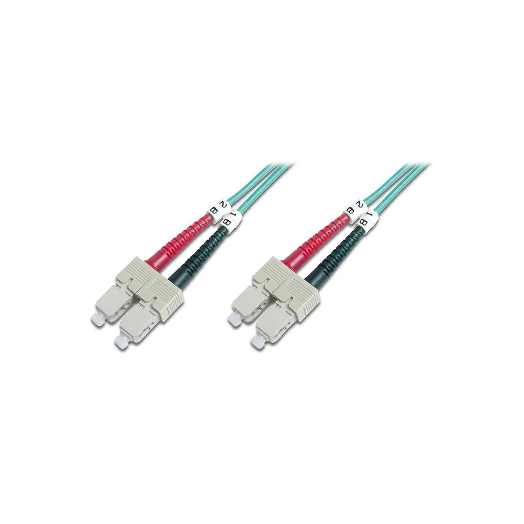 Оптичний патчкорд Digitus SC/UPC-SC/UPC, 50/125, MM, OM3, duplex, 2м (DK-2522-02/3)