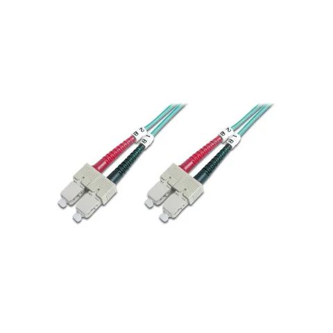 Оптичний патчкорд Digitus SC/UPC-SC/UPC, 50/125, MM, OM3, duplex, 2м (DK-2522-02/3)