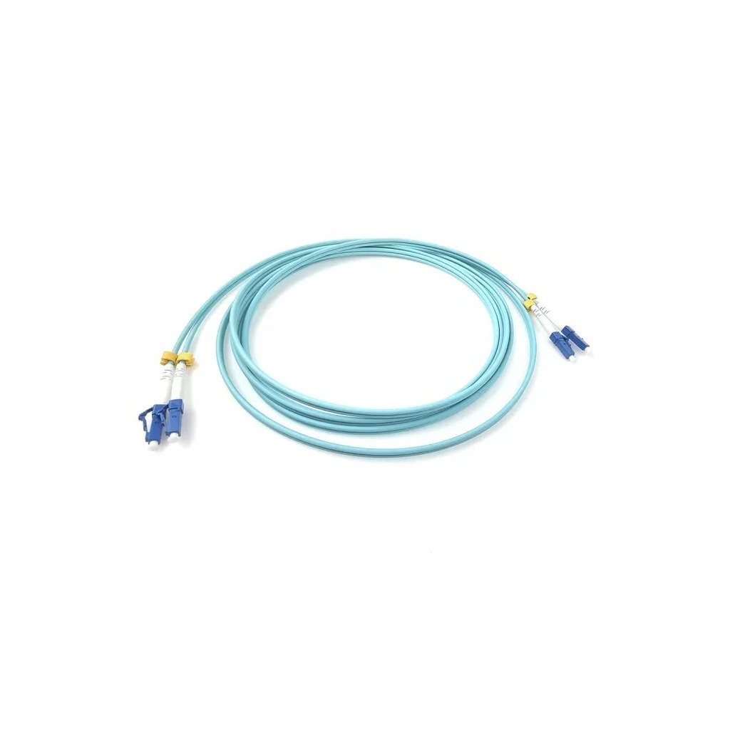 Оптичний патчкорд Eserver LC/UPC-LC/UPC, Multimode (50/125, OM3), LSZH, Duplex, 3m (ES-LC-LC/UPC-3-MM-D)