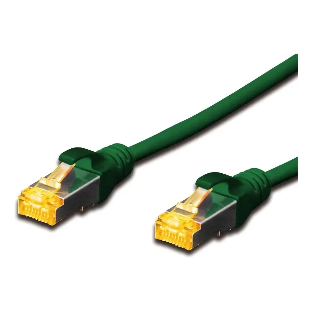 Патч-корд 0.25м, SFTP, cat.6A, AWG 26/7, Cu, LSZH, green Digitus (DK-1644-A-0025/G)