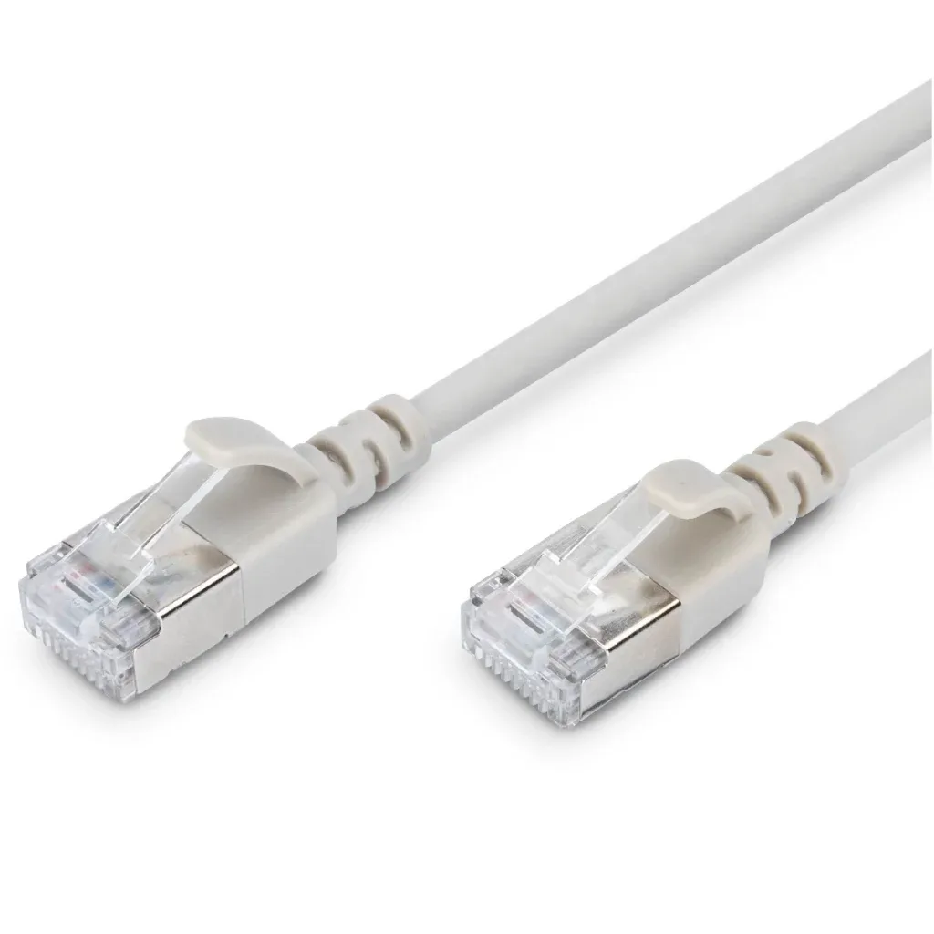 Патч-корд 0.3м, FTP, cat.6A, Sliim, AWG 32/7, Cu, LSZH, grey Digitus (DK-1632-A-003S)