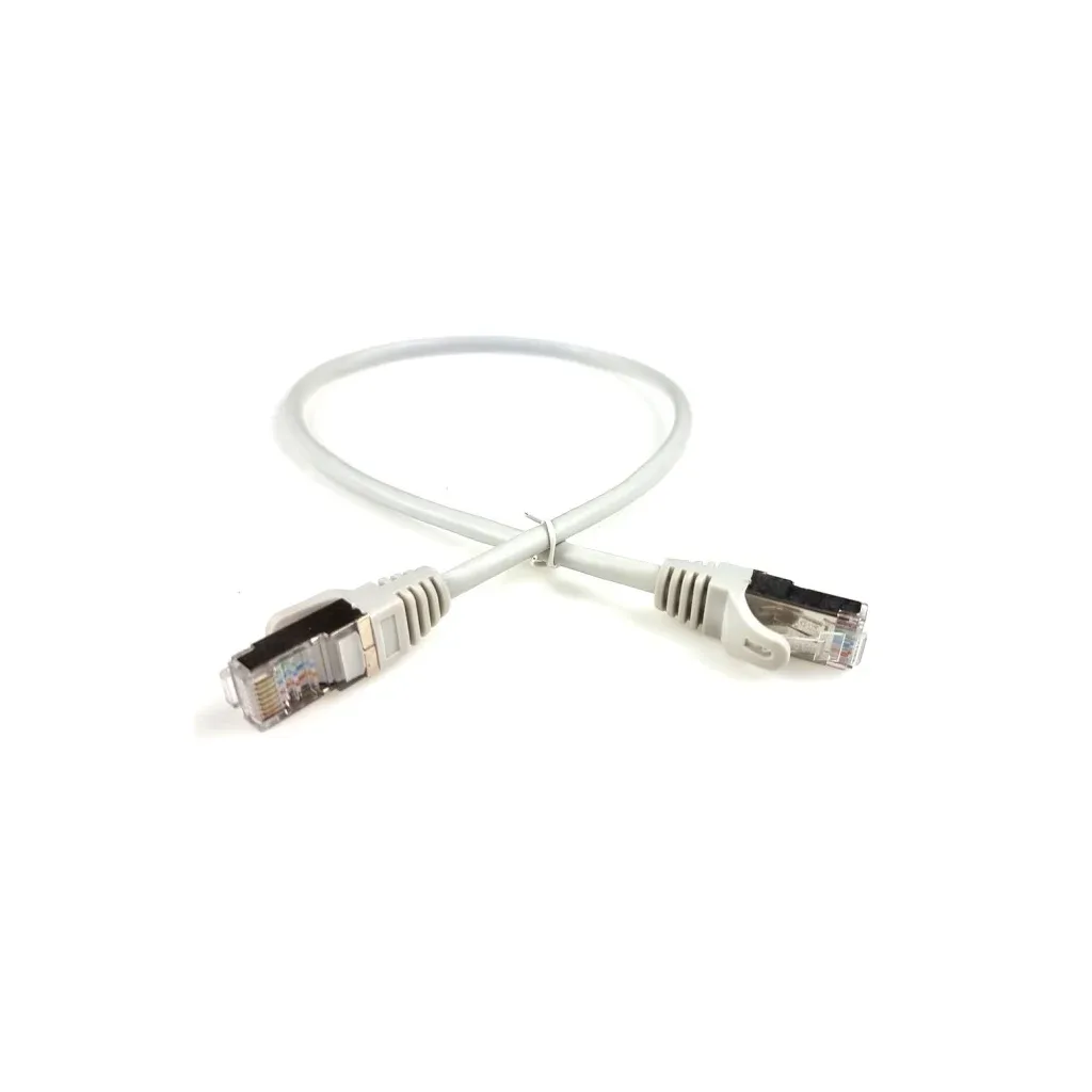 Патч-корд 0.5м FTP cat 5е CU gray Eserver (14120 / CAT.5E FTP CORD-0.5M-GRY)