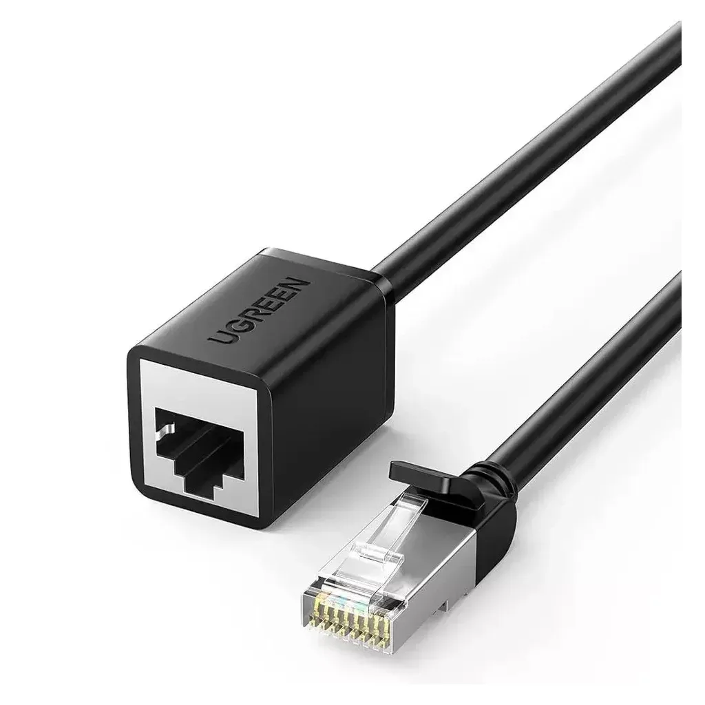 Патч-корд 0.5m F/UTP cat 6 RJ-45 extension black Ugreen (U_11278)