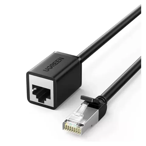 Патч-корд 0.5m F/UTP cat 6 RJ-45 extension black Ugreen (U_11278)