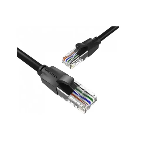 Патч-корд 0.5m UTP cat 6 RJ-45 black Vention (IBEBD)