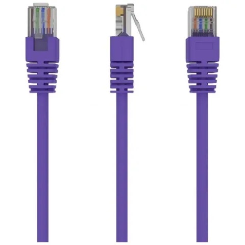 Патч-корд 0.5м, UTP, cat.5e, CCA, violet Cablexpert (PP12-0.5M/V)