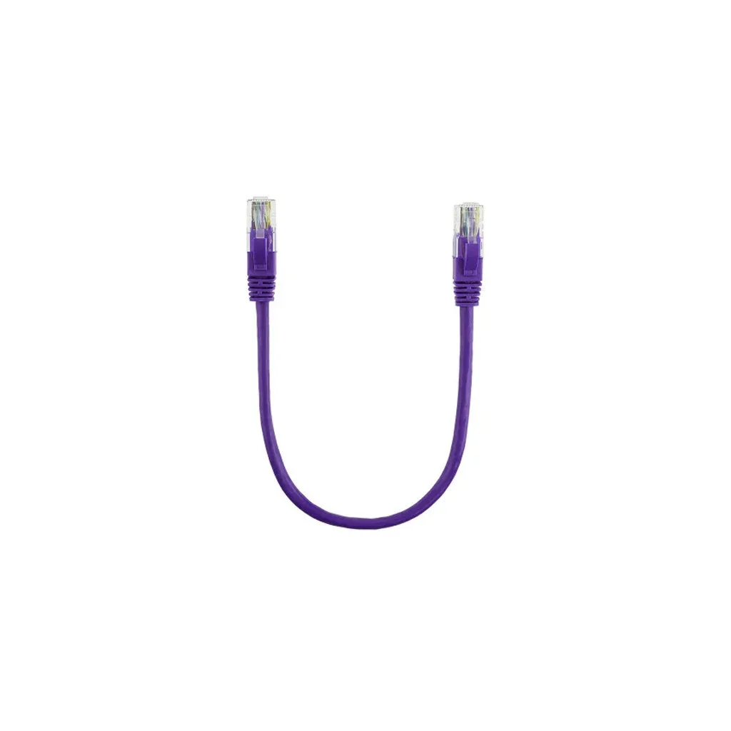 Патч-корд 0.5м, UTP, cat.5e, CU, violet Ritar (PCR-CU/0.5Pe / 14089)