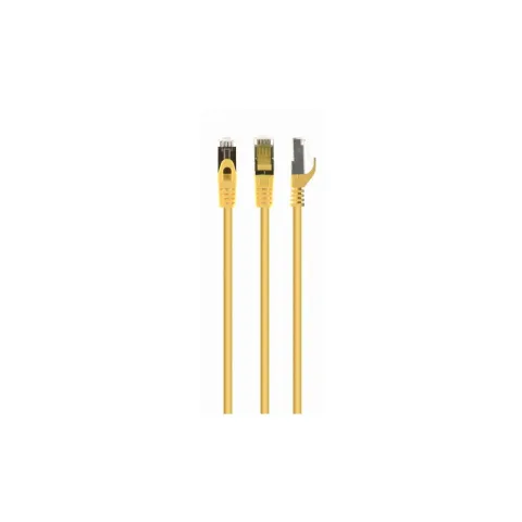 Патч-корд 10м S/FTP Cat 6A CU LSZH yellow Cablexpert (PP6A-LSZHCU-Y-10M)