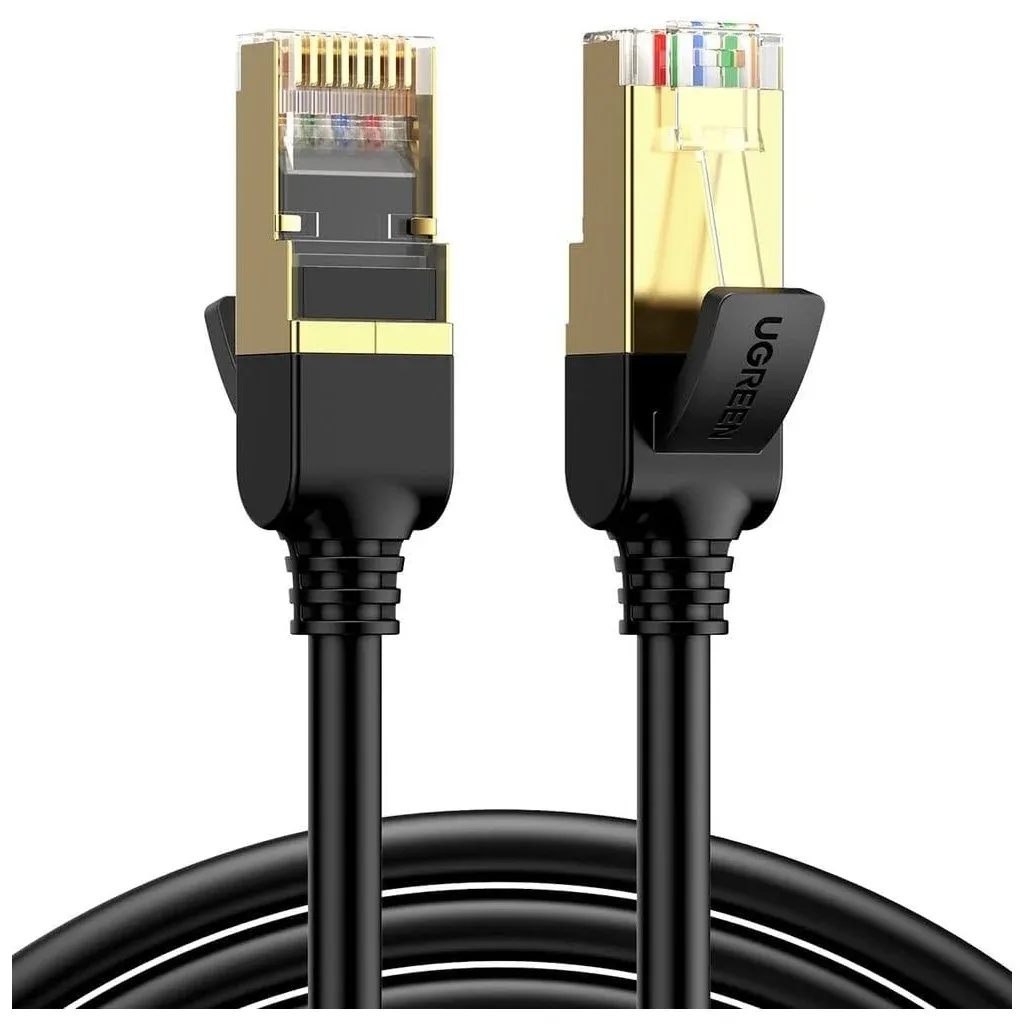 Патч-корд 15m F/FTP cat 7 RJ-45 black Ugreen (U_11274)