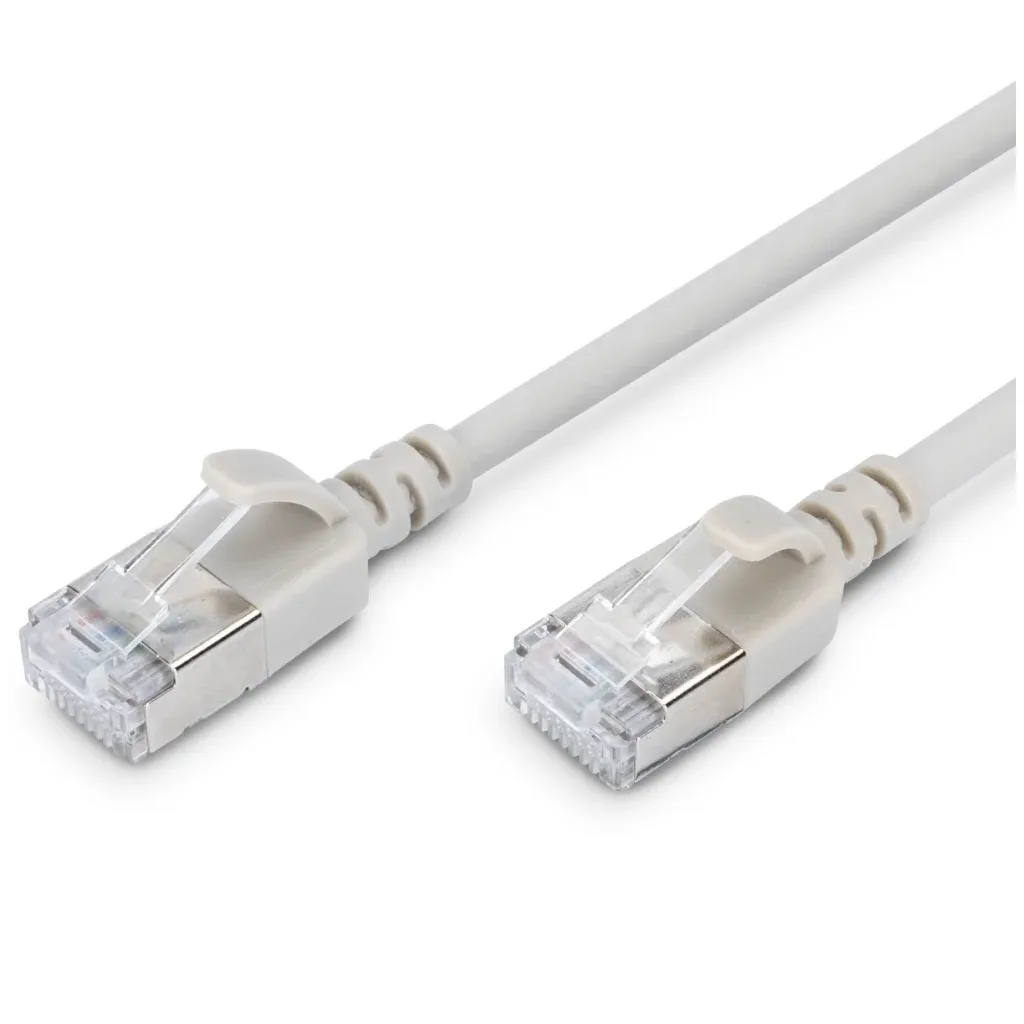 Патч-корд 1.5м, FTP, cat.6A, Sliim, AWG 32/7, Cu, LSZH, grey Digitus (DK-1632-A-015S)