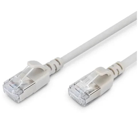 Патч-корд 1.5м, FTP, cat.6A, Sliim, AWG 32/7, Cu, LSZH, grey Digitus (DK-1632-A-015S)