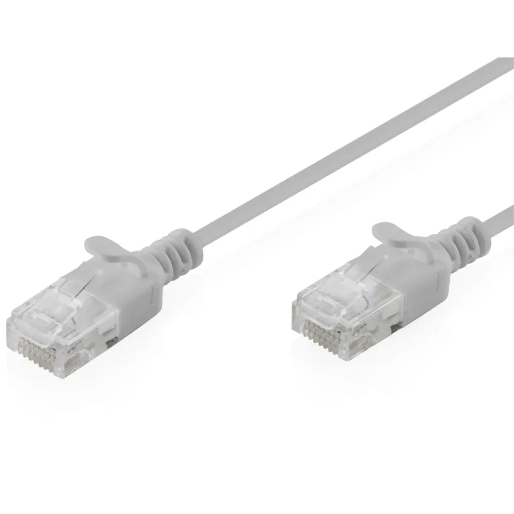 Патч-корд 1.5м, UTP, cat.6, Sliim, AWG 32/7, Cu, LSZH, grey Digitus (DK-1618-015S)