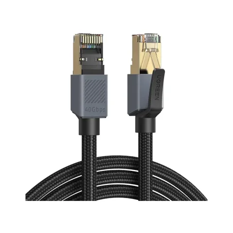 Патч-корд 1m F/FTP cat 8 RJ-45 black 40Gbps 2000MHz Ugreen (95932)
