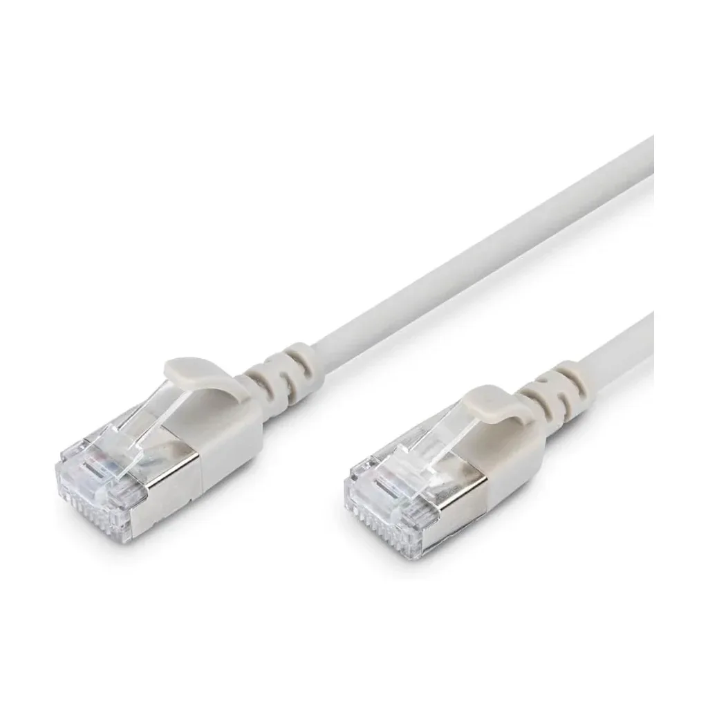 Патч-корд 1м, FTP, cat.6A, Sliim, AWG 32/7, Cu, LSZH, grey Digitus (DK-1632-A-010S)