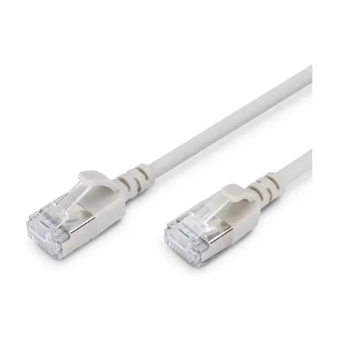 Патч-корд 1м, FTP, cat.6A, Sliim, AWG 32/7, Cu, LSZH, grey Digitus (DK-1632-A-010S)