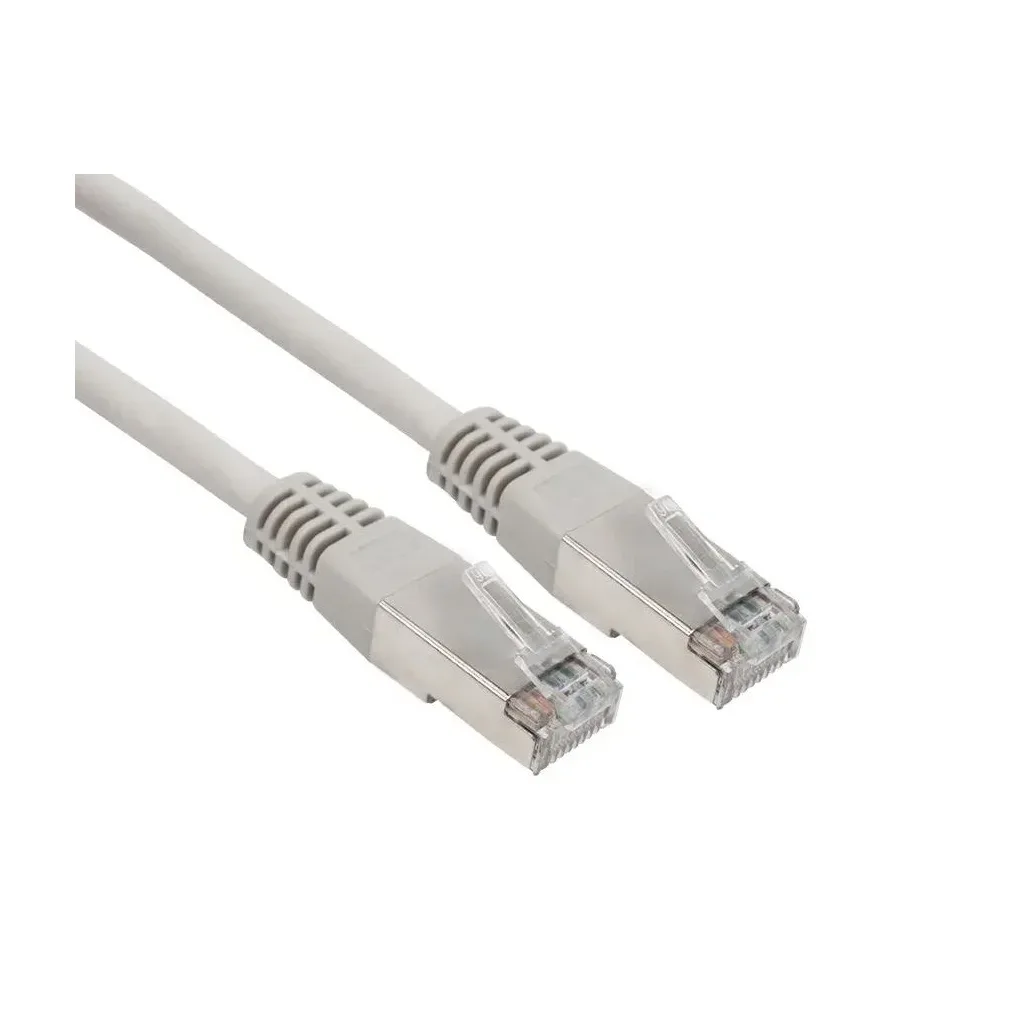 Патч-корд 1м S/FTP Cat 6A CU 27AWG LSZH grey Kingda (KD-PASFT9100GY-LSZH)