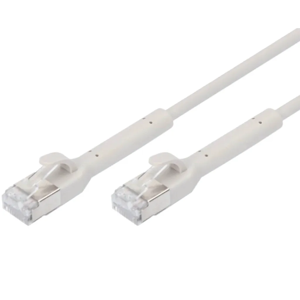 Патч-корд 1м, SFTP, cat.6A, AWG 32/7, Cu, TPE-LSZH, гнучкий, grey Digitus (DK-1632-A-010B)