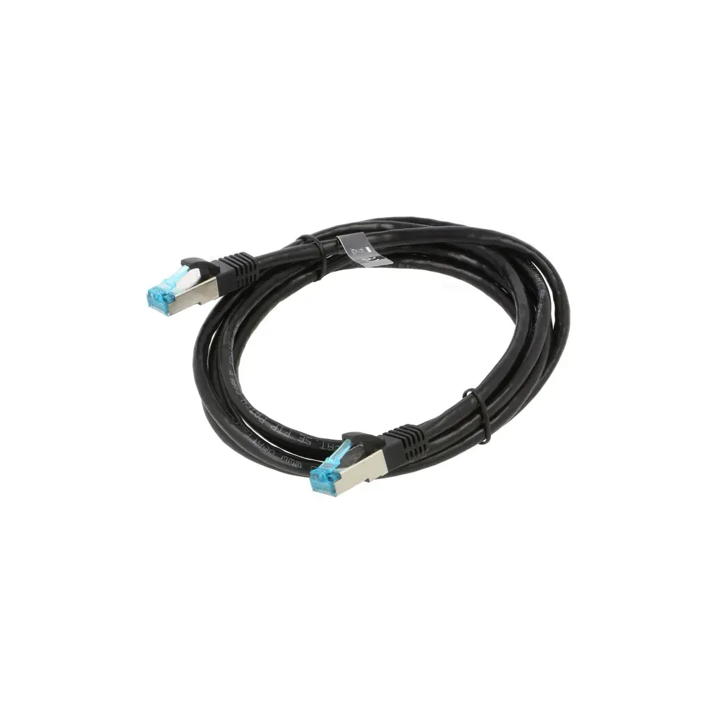 Патч-корд 2m FTP cat 5e RJ-45 black Vention (VAP-B05-B200)