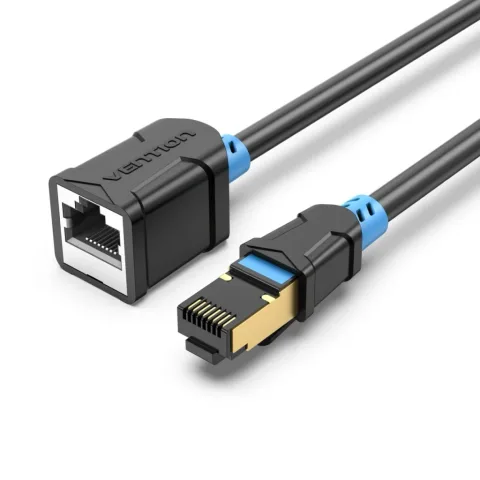 Патч-корд 2m S/FTP cat 6 RJ-45 Extension black Vention (IBLBH)
