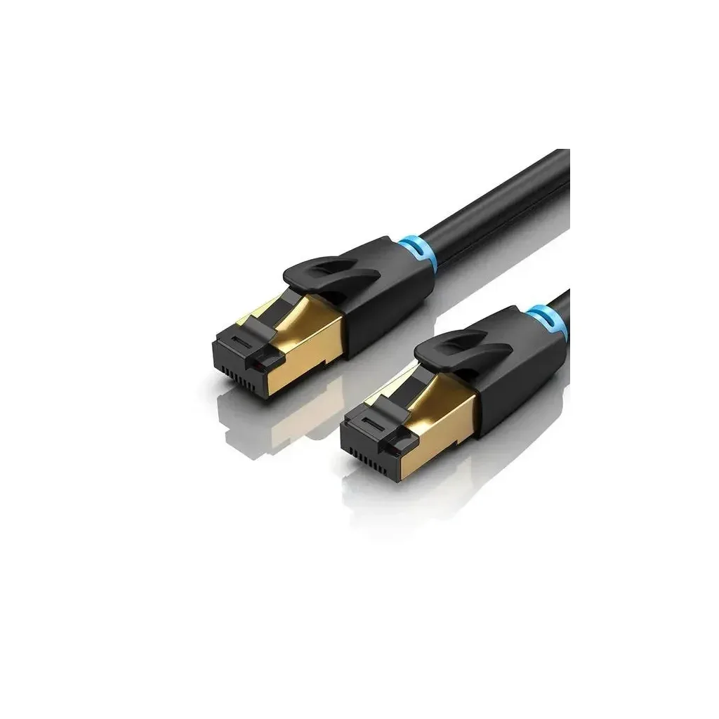 Патч-корд 2m S/FTP cat 8 RJ-45 black Vention (IKABH)