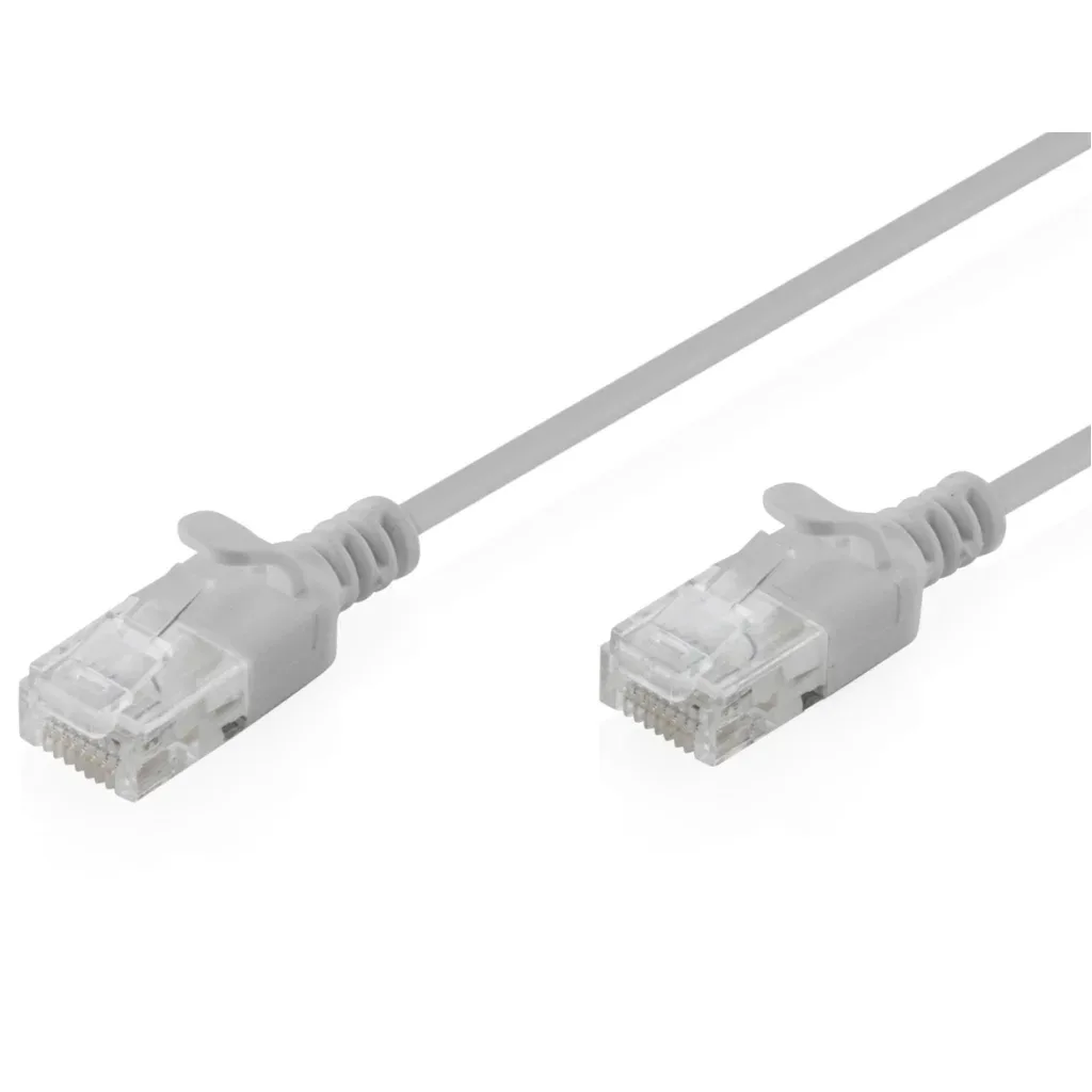 Патч-корд 2м, UTP, cat.6, Sliim, AWG 32/7, Cu, LSZH, grey Digitus (DK-1618-020S)