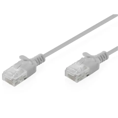 Патч-корд 2м, UTP, cat.6, Sliim, AWG 32/7, Cu, LSZH, grey Digitus (DK-1618-020S)