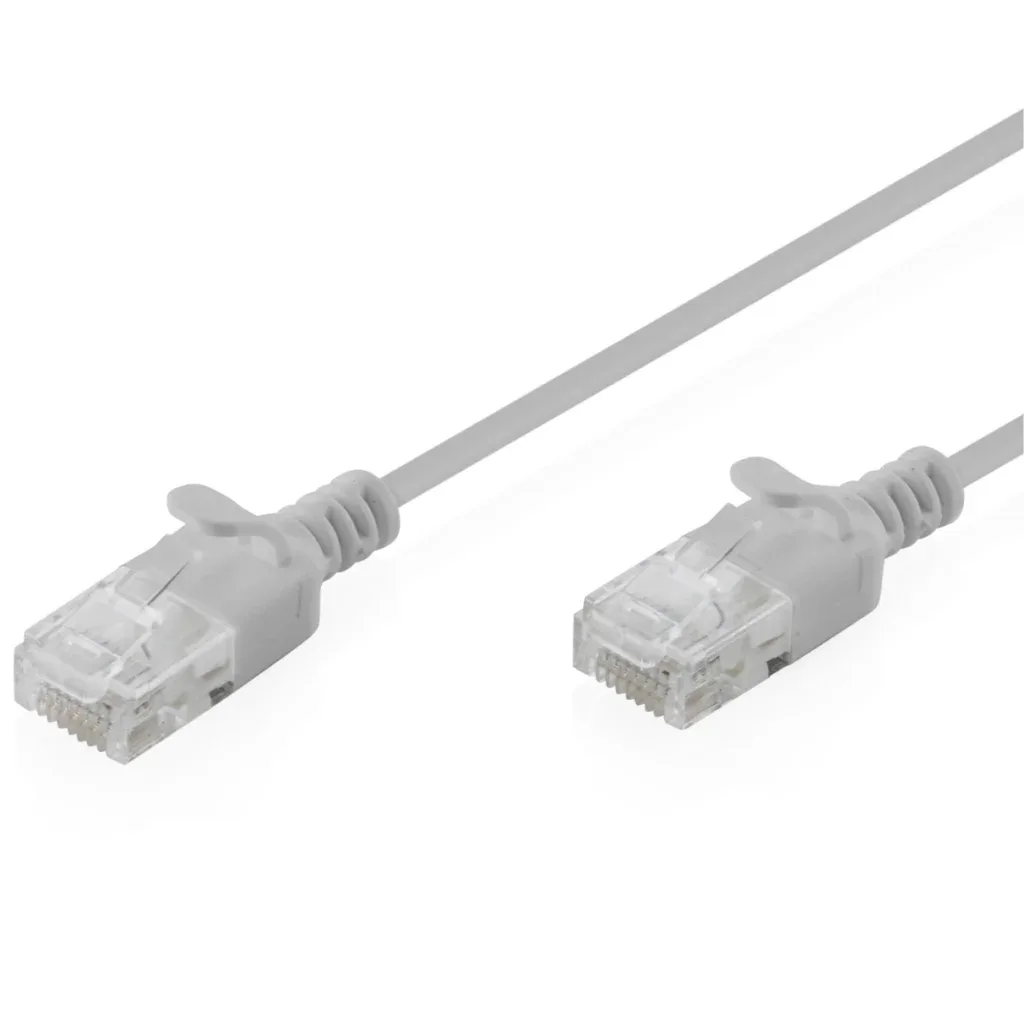 Патч-корд 3м, UTP, cat.6, Sliim, AWG 32/7, Cu, LSZH, grey Digitus (DK-1618-030S)