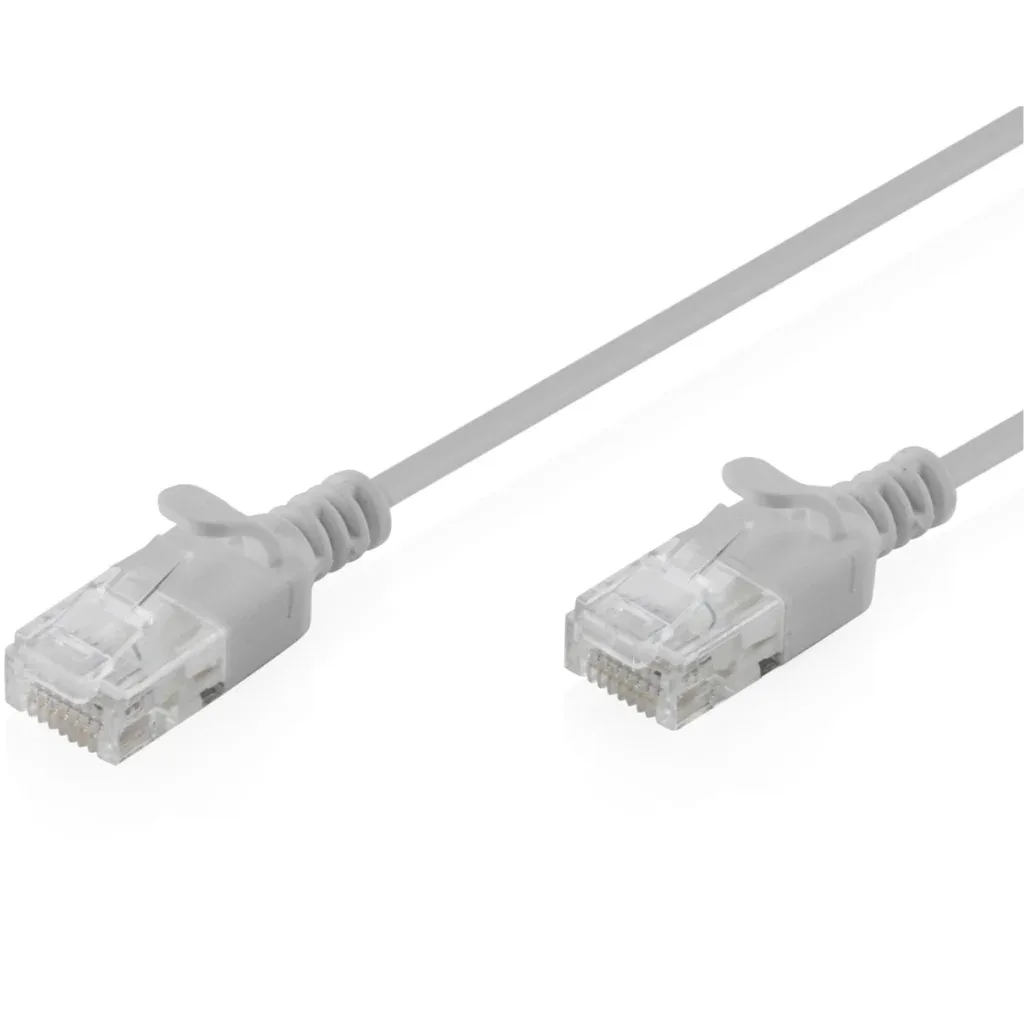 Патч-корд 5м, UTP, cat.6, Sliim, AWG 32/7, Cu, LSZH, grey Digitus (DK-1618-050S)