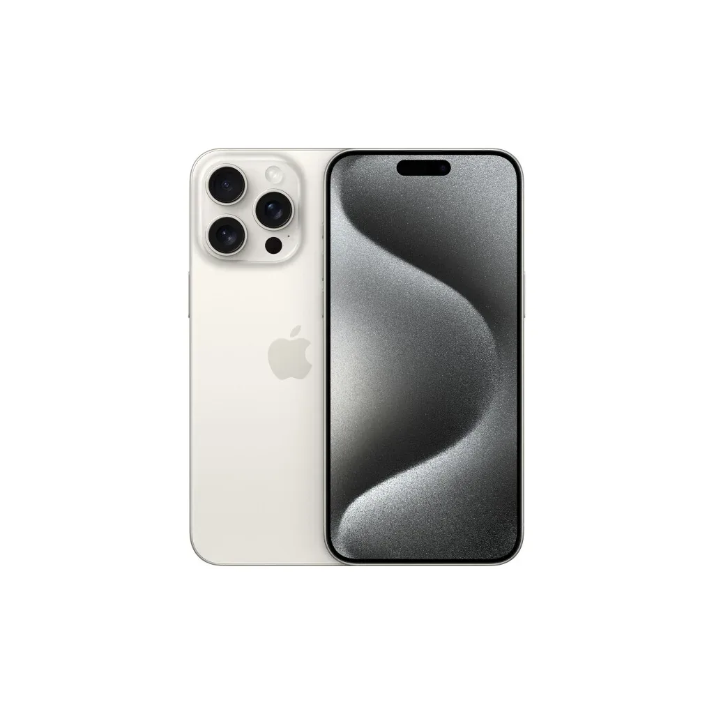 Мобільний телефон Apple iPhone 15 Pro Max 512Gb White Titanium (REF A) BREEZY (2AMU7D3)