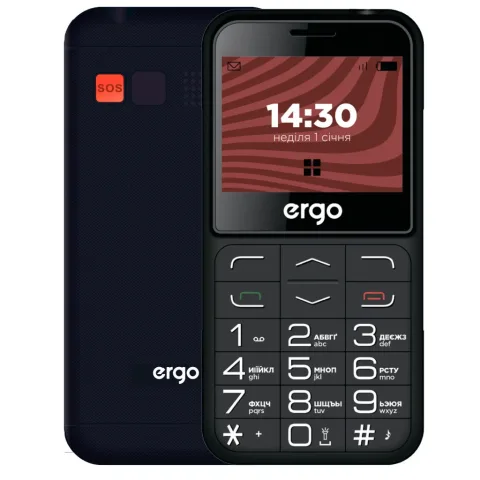 Мобільний телефон Ergo R231 Black