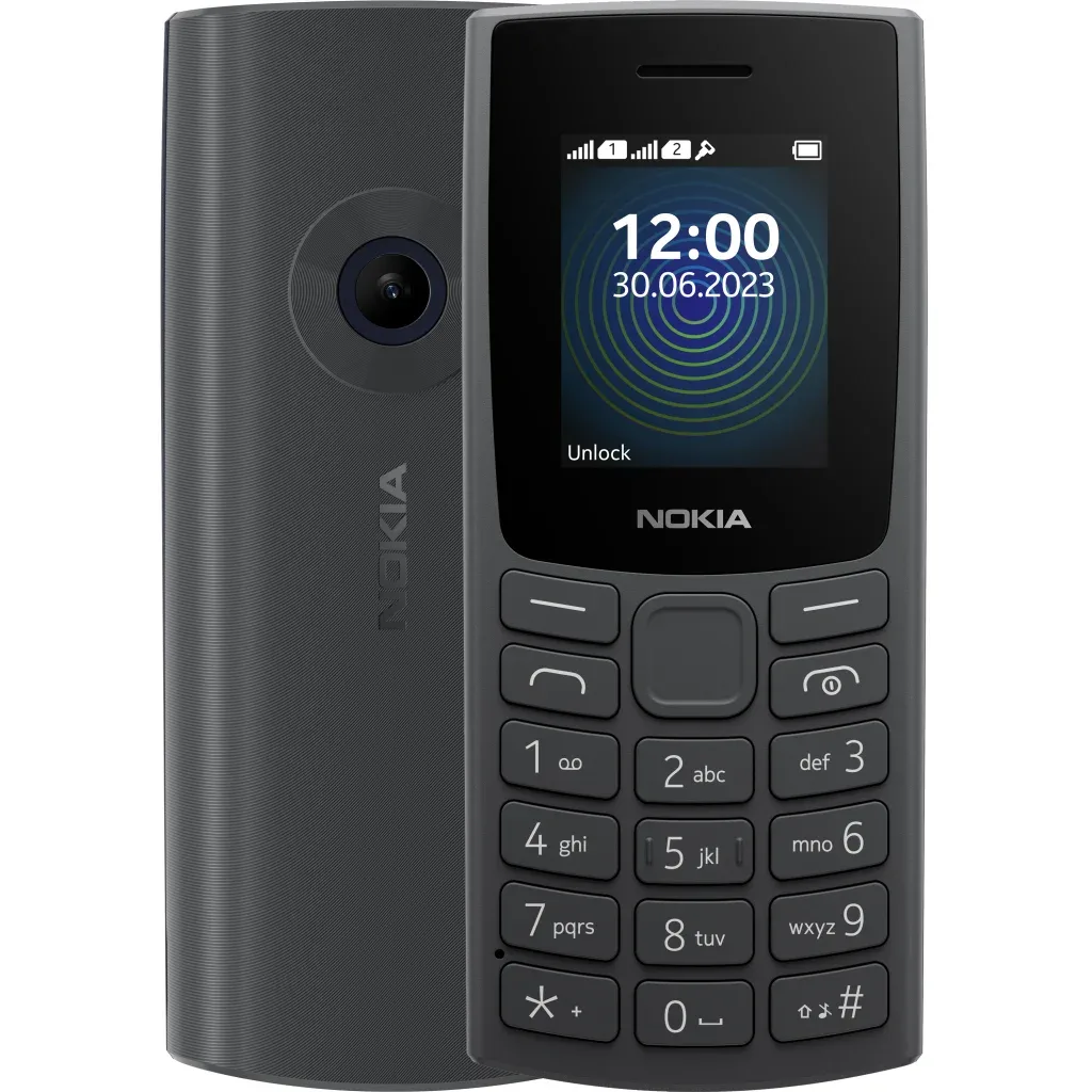 Мобільний телефон Nokia 110 DS 2023 Charcoal (1GF019FPA2C01)