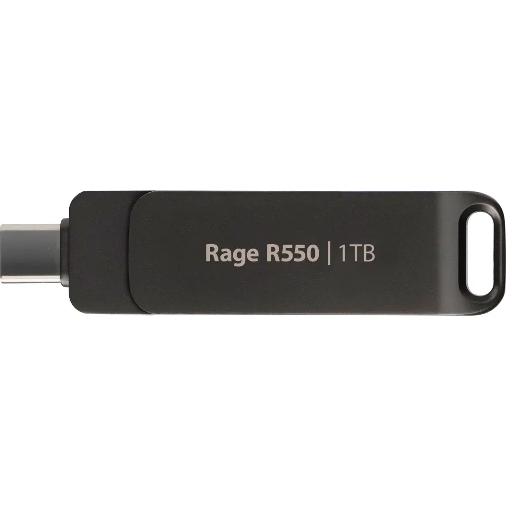 USB флеш накопичувач Patriot 1TB Rage R550 Matte Black USB 3.2/Type-C (PE1TR550DSAD)