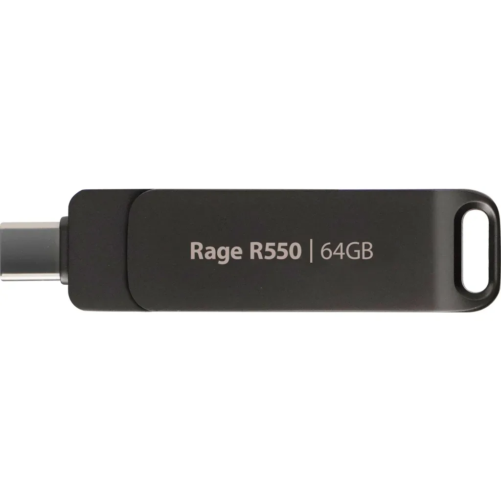 USB флеш накопичувач Patriot 64GB Rage R550 Matte Black USB/Type-C 3.2 (PE64GR550DSAD)