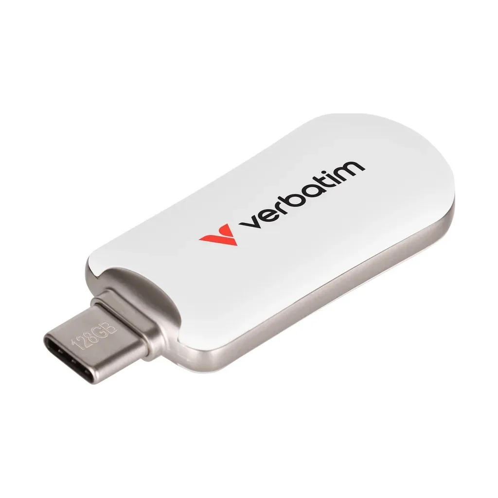 USB флеш накопичувач Verbatim 128GB Plectra White USB-C (30229)