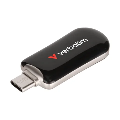 USB флеш накопичувач Verbatim 512GB Plectra Black USB-C (30227)