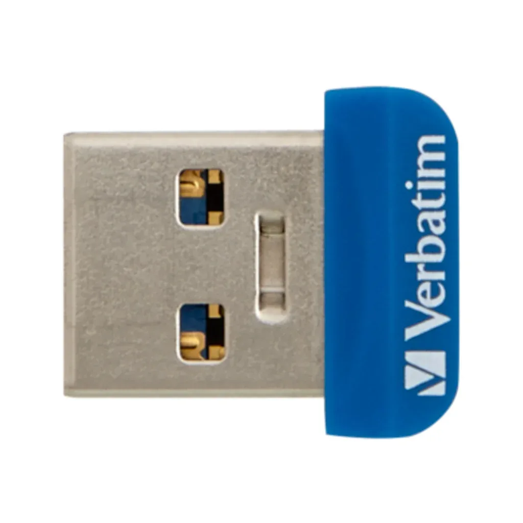 USB флеш накопичувач Verbatim 64GB Store 'n' Stay NANO Blue USB 3.2 (98711)