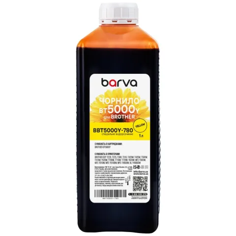 Чорнило Barva Brother BT5000Y 1 л (BBT5000Y-780)