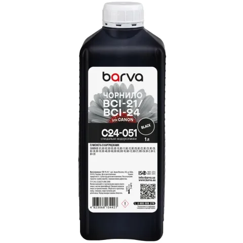 Чорнило Barva Canon BCI-21/BCI-24 1 л, special, black (C24-051)