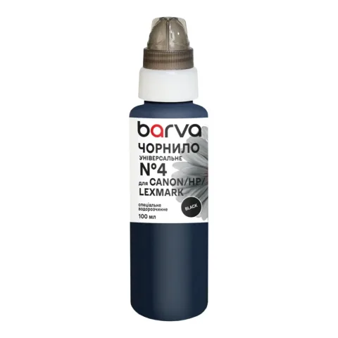 Чорнило Barva Canon/HP/Lexmark 4 100 мл, unsversal, black (CU4-471e)