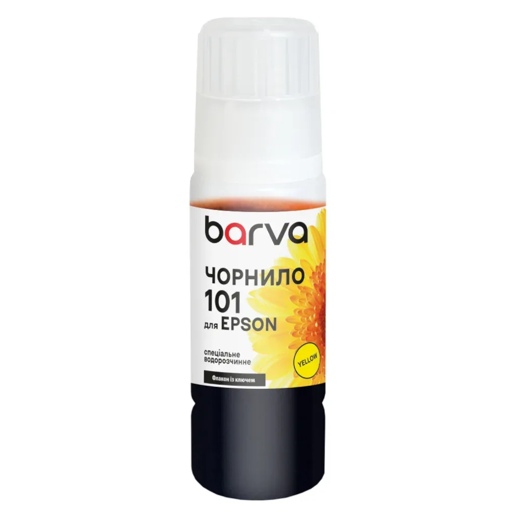 Чорнило Barva Epson 101 70ml, Yellow, OneKey, water-soluble (E101-601e)
