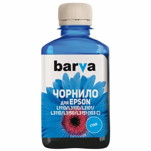Чорнило Barva Epson 103 180мл CYAN (E103-696)