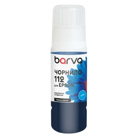 Чорнило Barva Epson 112 70 мл, special, OneKey, pigmented, cyan (E112-954e)
