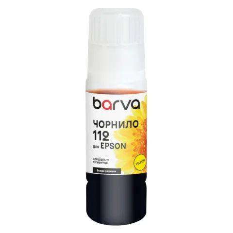 Чорнило Barva Epson 112 70 мл, special, OneKey, pigmented, yellow (E112-956e)